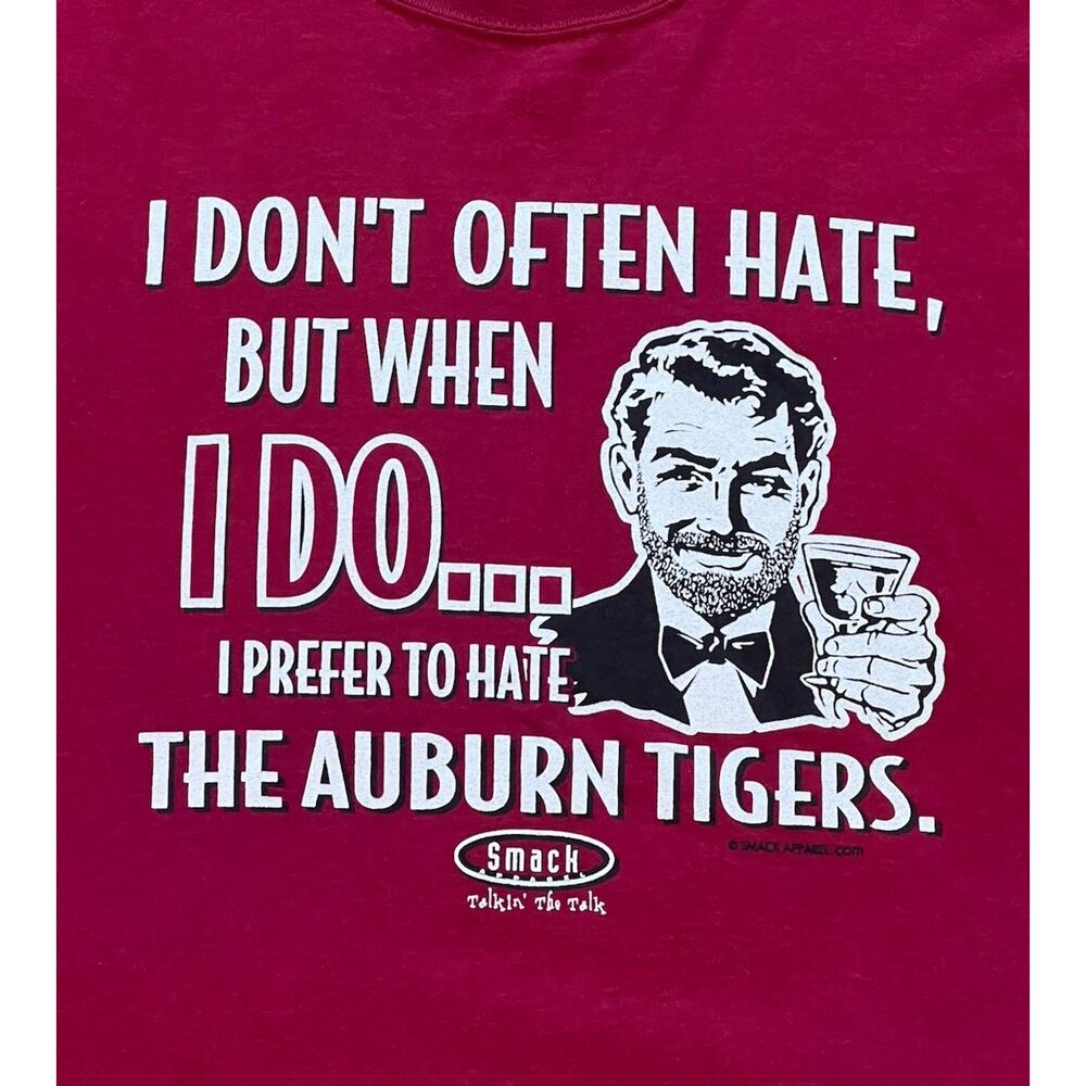 Vintage Y2K Smack Talk Auburn Tigers Hater Stay Victorious My Friends T-Shirt XL